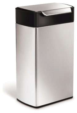 simplehuman - 40L Rectangular Touch Bar Bin - Brushed S/Steel